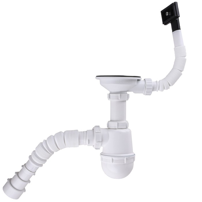 Сифон Waterstal А - 4007 під сталеву кухону мийку 11/2 40 з переливом, з гнучкою трубою Сифон Waterstal А - 4007 під сталеву кухону мийку 11/2 40 з переливом, з гнучкою трубою