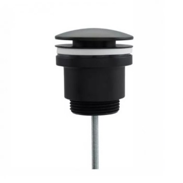 Донний клапан Frap F62-7 натискний, 1 1/4", чорний
