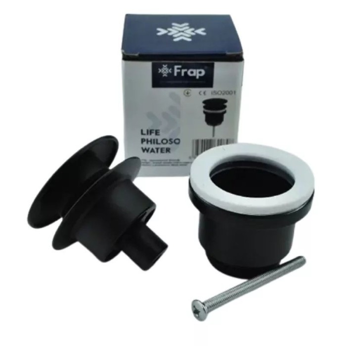 Донний клапан Frap F62-7 натискний, 1 1/4", чорний Донний клапан Frap F62-7 натискний, 1 1/4", чорний