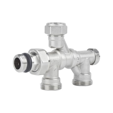 Кран радіаторний комбінований Icma 1/2" х3/4", нижнє підключення №877