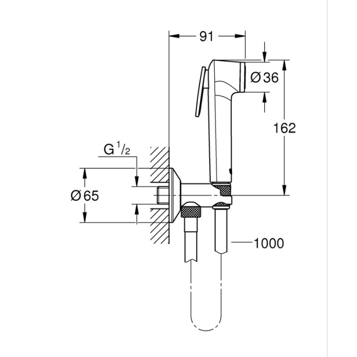 Готовий комплект для гігієнічного душу з Tempesta-F Grohe Essence (UA111197000) Готовий комплект для гігієнічного душу з Tempesta-F Grohe Essence (UA111197000)