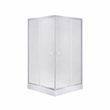 Набір Lidz душова кабіна Wawel SC80x80.SAT.LOW.FR, скло Frost 4 мм + піддон Mazur