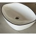 Раковина накладна Mixxus Premium DIVERSE-0109 EDGE BLACK 500х380х140mm (MP6549)