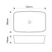 Раковина накладна Mixxus Premium DIVERSE-0109 EDGE BLACK 500х380х140mm (MP6549)