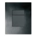 Панель змиву Koer KT-0607-05 157x198x10mm пластикова, кнопка квадратна (колір чорний матовий) (KR5346)