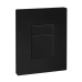 Панель змиву Koer KT-0607-05 157x198x10mm пластикова, кнопка квадратна (колір чорний матовий) (KR5346)