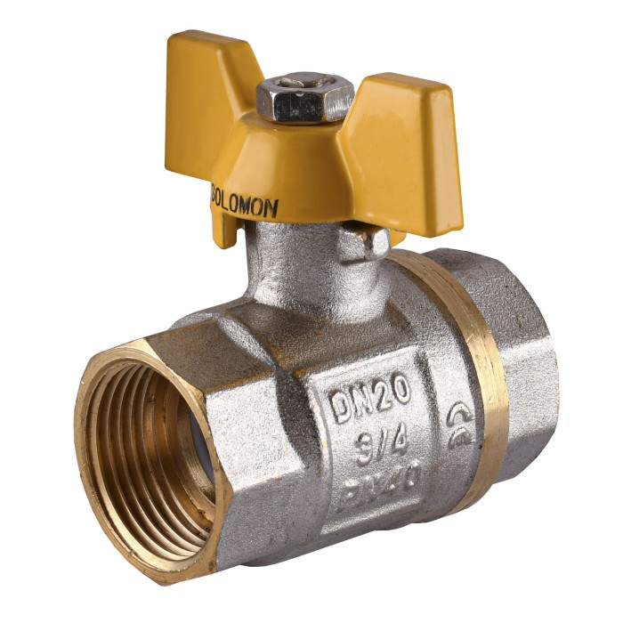 Кран кульовий прямий SOLOMON 3/4″ ВВЖБ PN40 B1007 Кран кульовий прямий SOLOMON 3/4″ ВВЖБ PN40 B1007