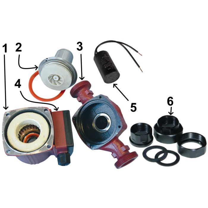 Насос циркуляційний VOLKS pumpe ZP25/6 130мм + гайки Насос циркуляційний VOLKS pumpe ZP25/6 130мм + гайки