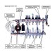 Колектор з регуляторами та кріпленням ECO 001С 1″x8