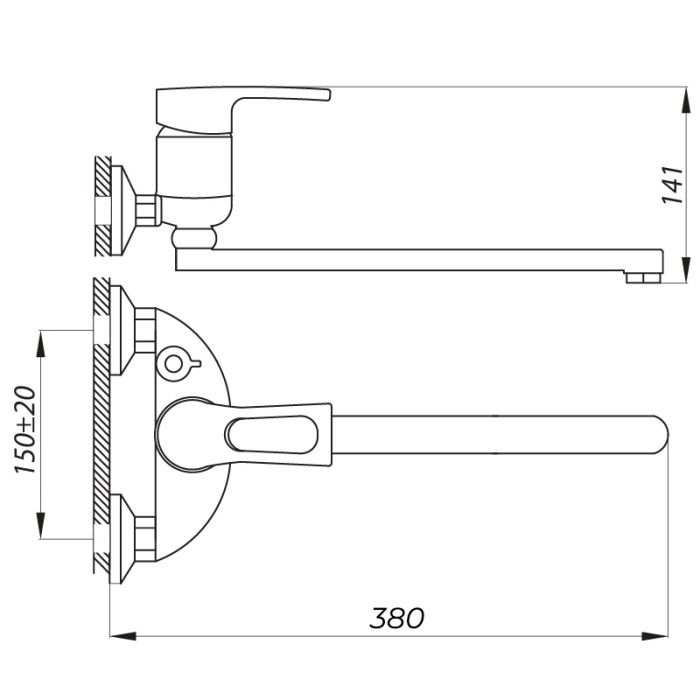 Змішувач для ванни Zerix NHB 181 (ZX2970) Змішувач для ванни Zerix NHB 181 (ZX2970)