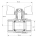 Кран кульовий Koer 3/4" ГГМ (KR.217) (KR0040)