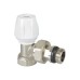 Кран радіаторний Icma №803+940 кутовий 3/4" з ручкою