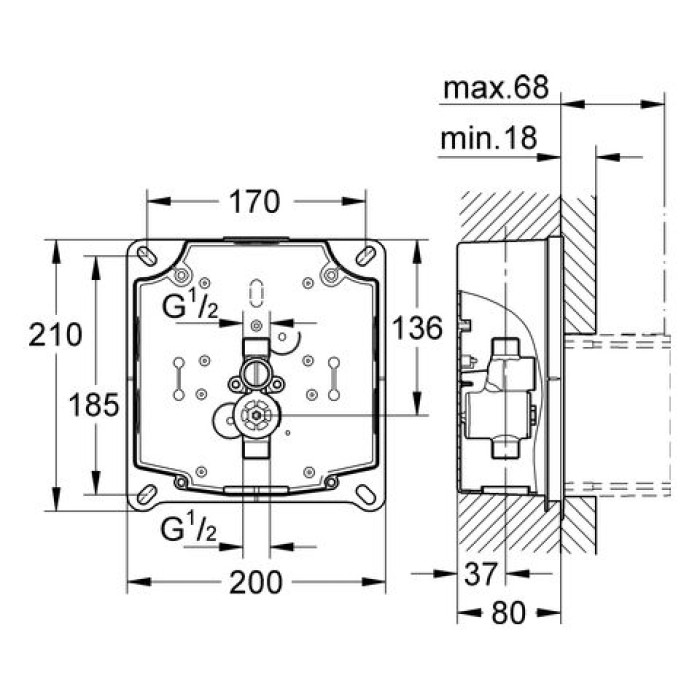 Змивний пристрій для пісуару Grohe Rapido UMB (38787000) Змивний пристрій для пісуару Grohe Rapido UMB (38787000)