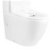 Чаша унітазу-компакту Mixxus Premium Ellipse-0402-R Bowl 660х390х855 Rimless без сидіння (MI8346)