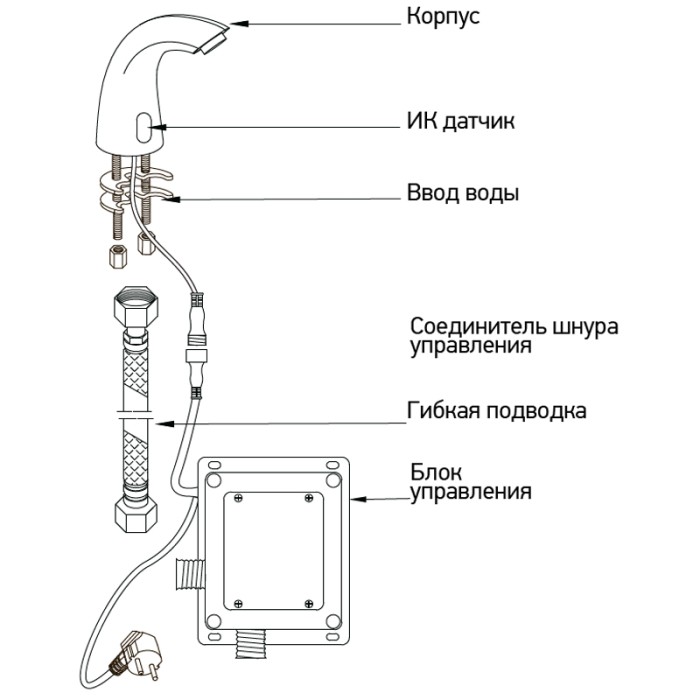 Монокран на одну воду сенсорний Mixxus Premium TIMO 001 (MI2837) Монокран на одну воду сенсорний Mixxus Premium TIMO 001 (MI2837)