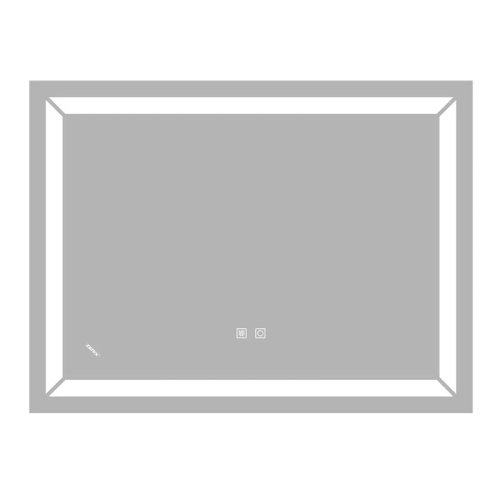 Дзеркало Zerix Kubix MR04-80x60-REVERSE з LED Touch, Anti-fog, димером, регулятором яскравості (ZX6054)