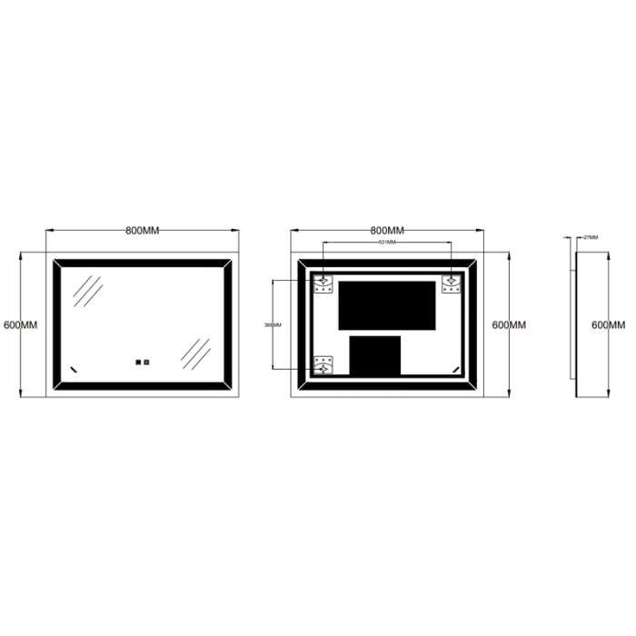 Дзеркало Zerix Kubix MR04-80x60-REVERSE з LED Touch, Anti-fog, димером, регулятором яскравості (ZX6054) Дзеркало Zerix Kubix MR04-80x60-REVERSE з LED Touch, Anti-fog, димером, регулятором яскравості (ZX6054)