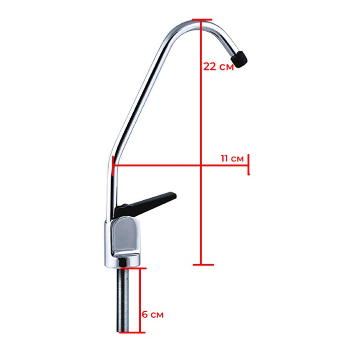 Кран для питної води 1/4'' Zerix RO-01 (ZX0561) Кран для питної води 1/4'' Zerix RO-01 (ZX0561)