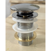 Донний клапан для раковини Koer PW-12-01 1 1/4''  без переливу автоматичний СLICK-СLACK (Колір хром) (KR5798)