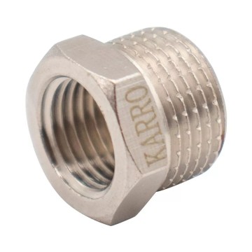 Футорка    1/4"В х 3/8"З нік. KARRO