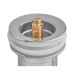 Донний клапан для раковини Koer PW-08-11 1 1/4''  без переливу автоматичний СLICK-СLACK (Біла керам.накл) (KR5788)