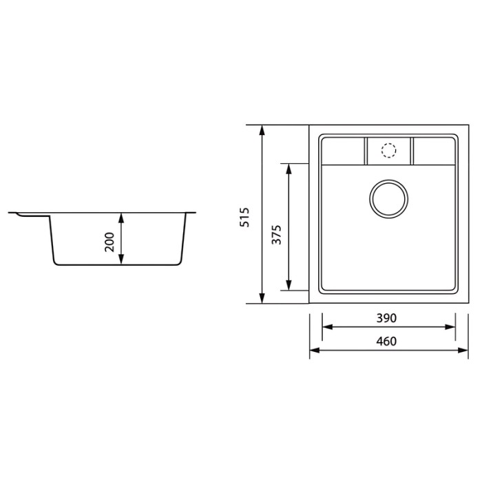 Мийка кухонна Zerix ZS-4651S-12 Коричнева (ZX4568) Мийка кухонна Zerix ZS-4651S-12 Коричнева (ZX4568)