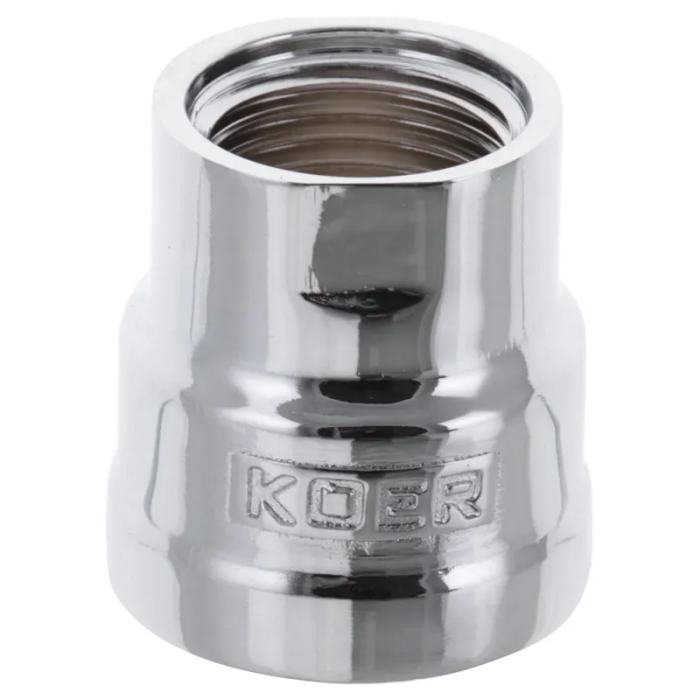 Муфта редукційна 1/2"х3 /4" (хром) Koer KF.C0608.chr (KF0122) Муфта редукційна 1/2"х3 /4" (хром) Koer KF.C0608.chr (KF0122)