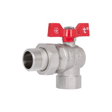 Кран кульовий «Американка» Thermo Alliance Forte 1" кутовий SF221W25