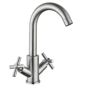 Змішувач для умивальника Mixxus DVE-001-C (нерж. сталь) (MI6086)