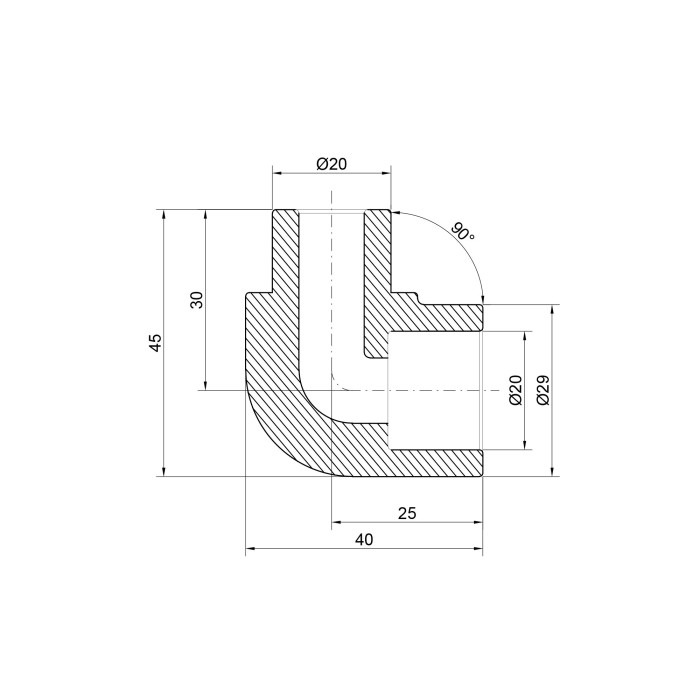 Кутик PPR Thermo Alliance 20, 90° Кутик PPR Thermo Alliance 20, 90°