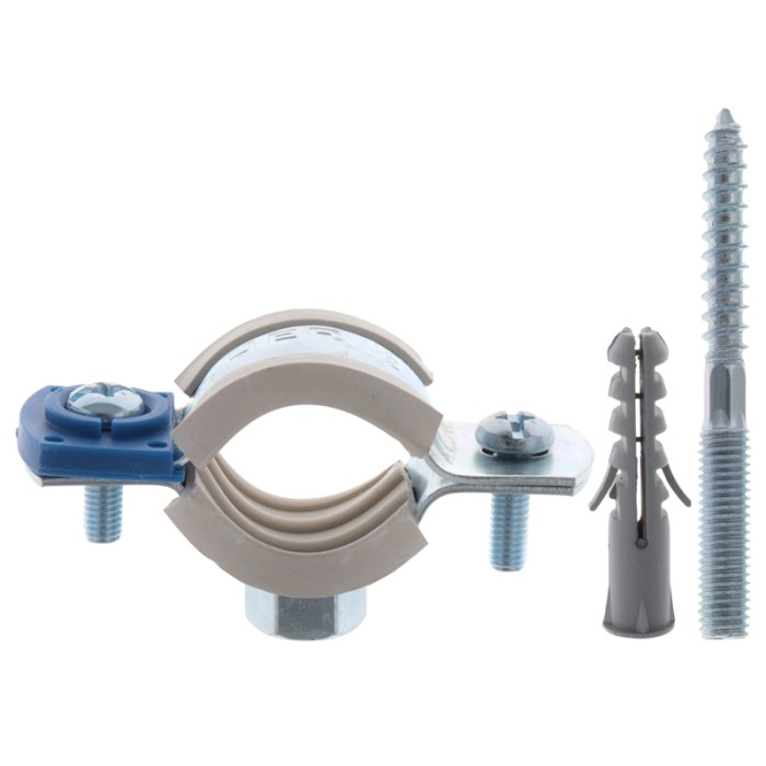 Хомут трубний оцинкований Koer KCB.10.G 1/2" (20-25) сірий (KR2784) Хомут трубний оцинкований Koer KCB.10.G 1/2" (20-25) сірий (KR2784)