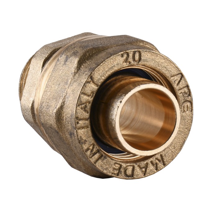 Муфта із зовнішньою різьбою APE ITALY 701 L 1/2″х20 Муфта із зовнішньою різьбою APE ITALY 701 L 1/2″х20