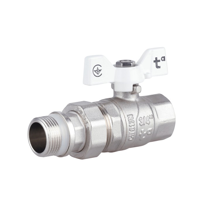 Кран кульовий "Американка" Thermo Alliance Forte 3/4" з антипротіканням прямий SF222W20