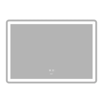 Дзеркало Zerix Mirra MR05-100x70 з LED Touch, Anti-fog, димером, регулятором яскравості (ZX6060)
