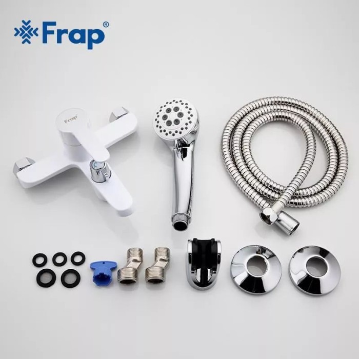 Змішувач для ванни Frap F3241, білий/хром Змішувач для ванни Frap F3241, білий/хром