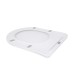 Сидіння для унітаза (Grand) 425х363х30 мм, White, з мікроліфтом Slim Duroplast, Quick Relase Qtap