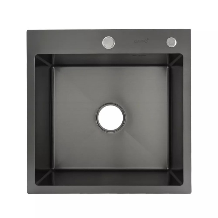 Кухонна мийка GAPPO GS5050-6 накладна 500x500 мм, нержавіюча сталь, поверхня PVD Кухонна мийка GAPPO GS5050-6 накладна 500x500 мм, нержавіюча сталь, поверхня PVD