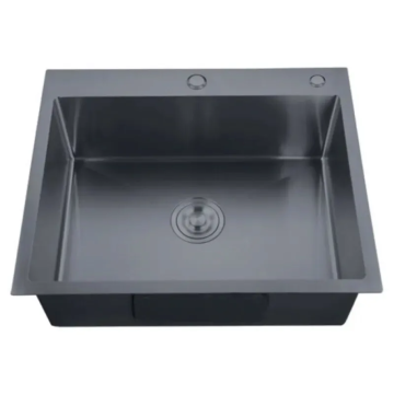 Мийка з нерж. сталі ZERIX ZH6050-215 NANO-BLACK (3.0/0.8) (MX1586)