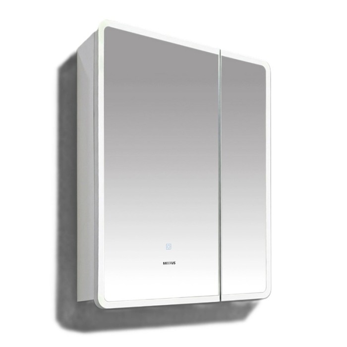 Дзеркальна шафка Mixxus Premium Olivary CM01-60x70x13 з LED Touch, димером, регулятором яскравості (MI8294) Дзеркальна шафка Mixxus Premium Olivary CM01-60x70x13 з LED Touch, димером, регулятором яскравості (MI8294)