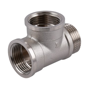 Трійник 1″ВВЗ нікельований NT554S OPTIMUM