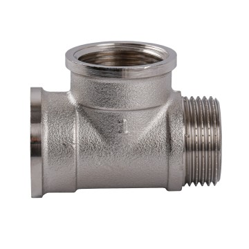 Трійник 1″ВВЗ нікельований NT554S OPTIMUM