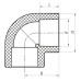 Кут 90 50 PPR KOER K0023.PRO (KP0028)
