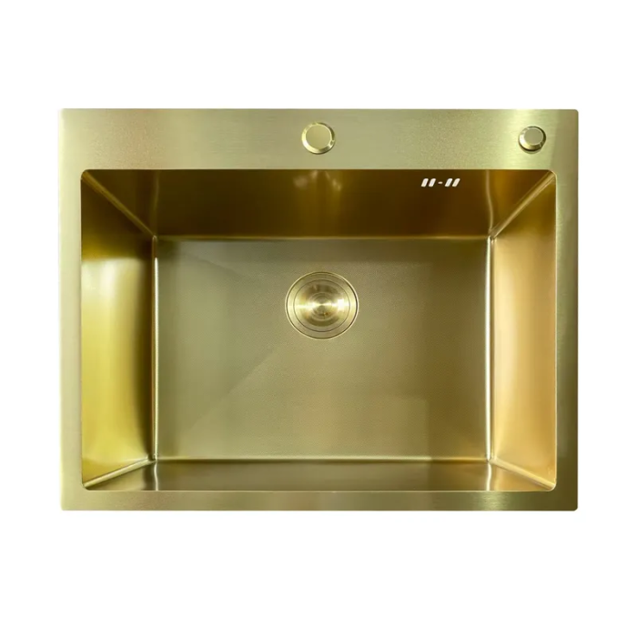 Мийка Mixxus MH6050 Micro Decor Brushed Gold (3.0/0.8) з нерж. сталі (колір матове золото) (MI8222) Мийка Mixxus MH6050 Micro Decor Brushed Gold (3.0/0.8) з нерж. сталі (колір матове золото) (MI8222)