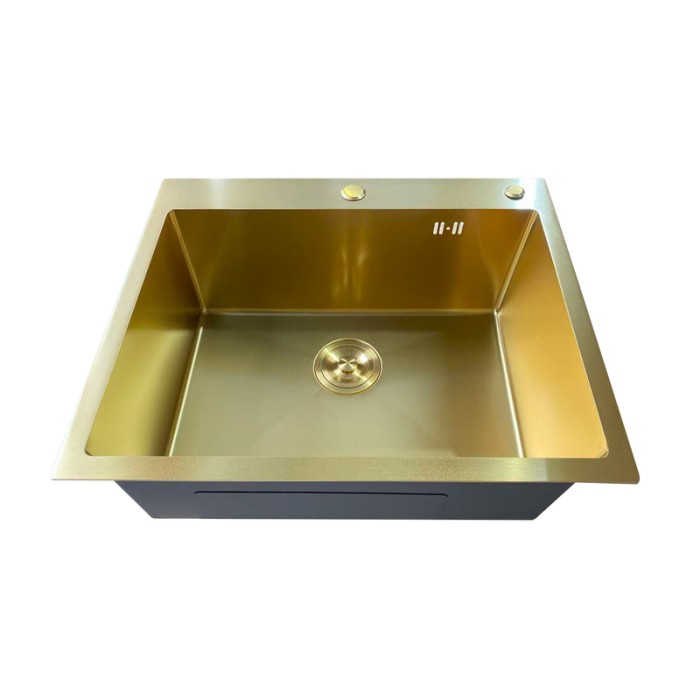 Мийка Mixxus MH6050 Micro Decor Brushed Gold (3.0/0.8) з нерж. сталі (колір матове золото) (MI8222) Мийка Mixxus MH6050 Micro Decor Brushed Gold (3.0/0.8) з нерж. сталі (колір матове золото) (MI8222)