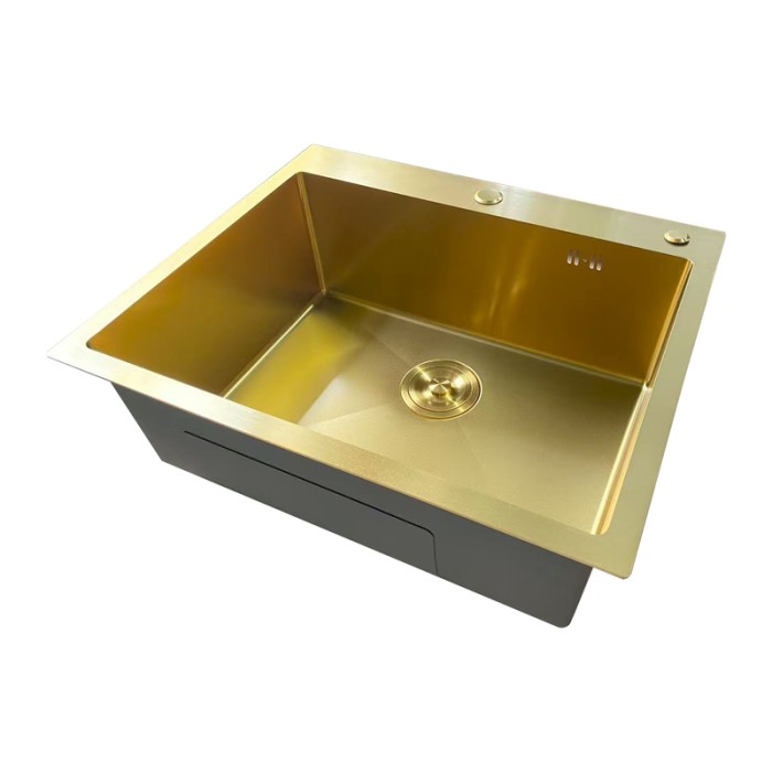 Мийка Mixxus MH6050 Micro Decor Brushed Gold (3.0/0.8) з нерж. сталі (колір матове золото) (MI8222) Мийка Mixxus MH6050 Micro Decor Brushed Gold (3.0/0.8) з нерж. сталі (колір матове золото) (MI8222)