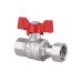 Кран кульовий з накидною гайкою Thermo Alliance Forte 1/2"х ВР для води прямий SF260W15