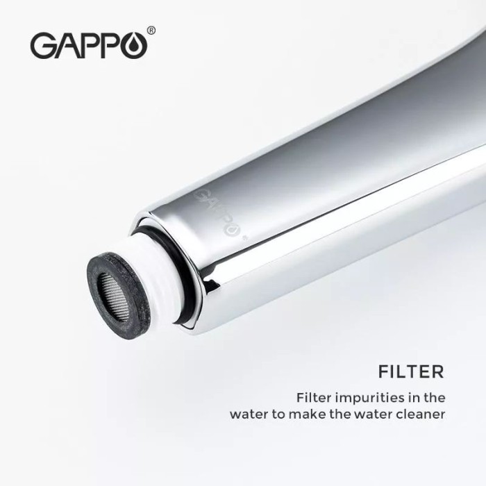 Ручний душ GAPPO G001, 3-режим, білий/хром Ручний душ GAPPO G001, 3-режим, білий/хром