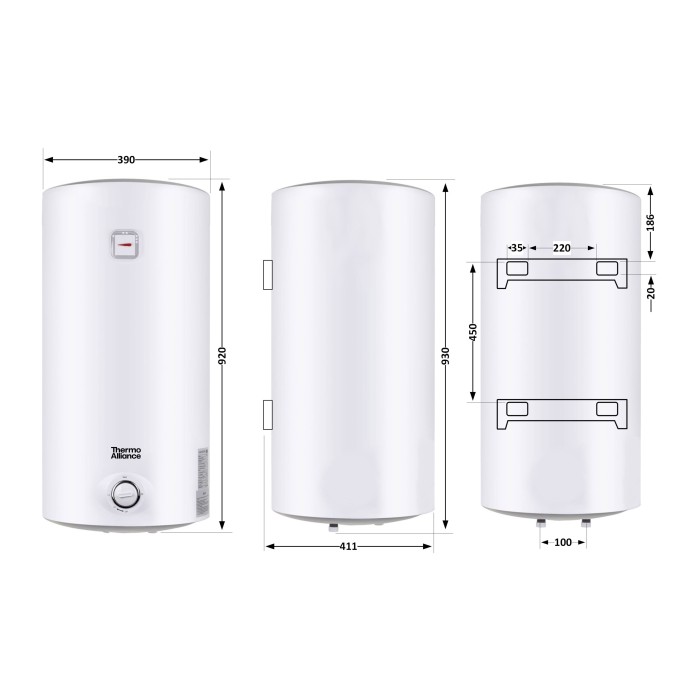 Водонагрівач електричний Thermo Alliance 80 л SLIM вертикальний, мокрий ТЕН 1,5 кВт D80V15Q2 Водонагрівач електричний Thermo Alliance 80 л SLIM вертикальний, мокрий ТЕН 1,5 кВт D80V15Q2