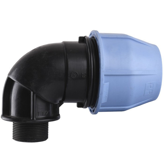 Коліно ПНД Vsplast 63*1 1/2 '' ЗР 4003 Коліно ПНД Vsplast 63*1 1/2 '' ЗР 4003