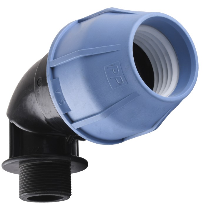 Коліно ПНД Vsplast 63*1 1/2 '' ЗР 4003 Коліно ПНД Vsplast 63*1 1/2 '' ЗР 4003